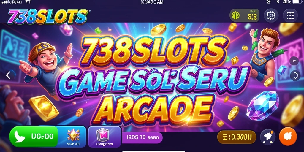 Tampilan gameplay 738SLOTS yang menarik dan penuh warna.