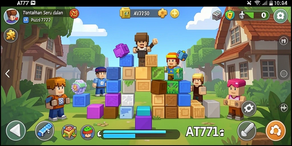 Tampilan gameplay AT777 dalam tantangan Puzzle yang menarik.