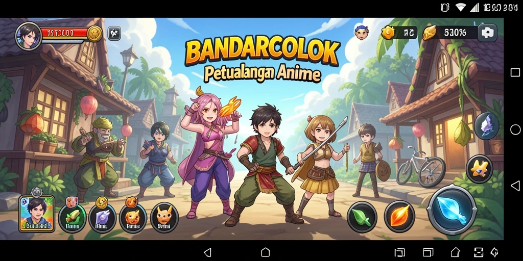 Tangkapan layar yang menampilkan aksi seru BANDARCOLOK.