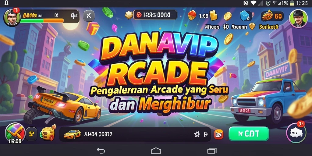 Screenshot gameplay <strong>DANAVIP</strong> menunjukkan aksi seru dalam game Arcade.