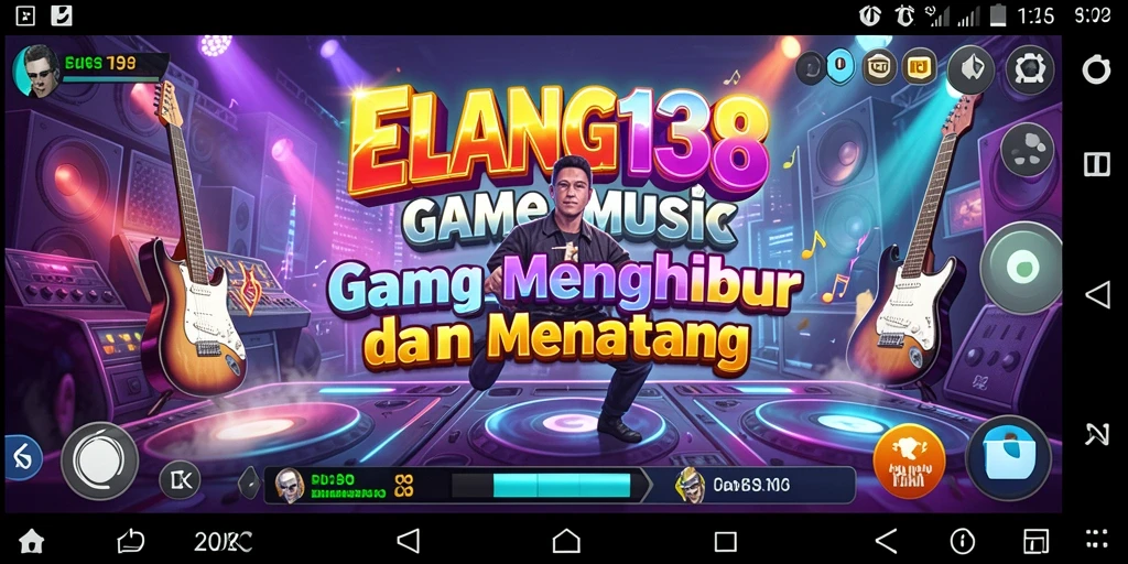 Gameplay ELANG138 yang seru dengan berbagai lagu pilihan.