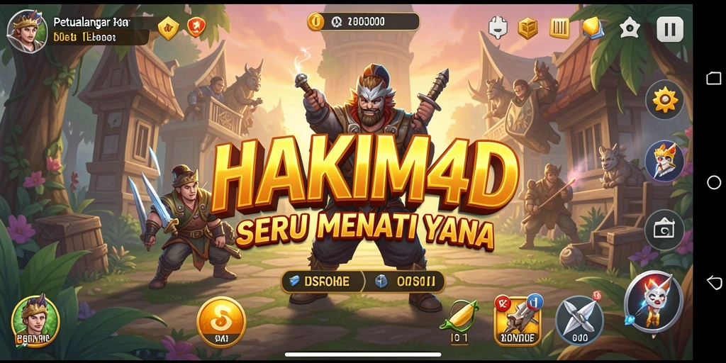 Tampilan gameplay HAKIM4D yang menantang di dunia petualangan.