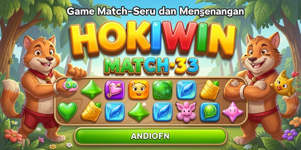 Gameplay HOKIWIN menampilkan aksi seru dan kombinasi warna-warnanya.
