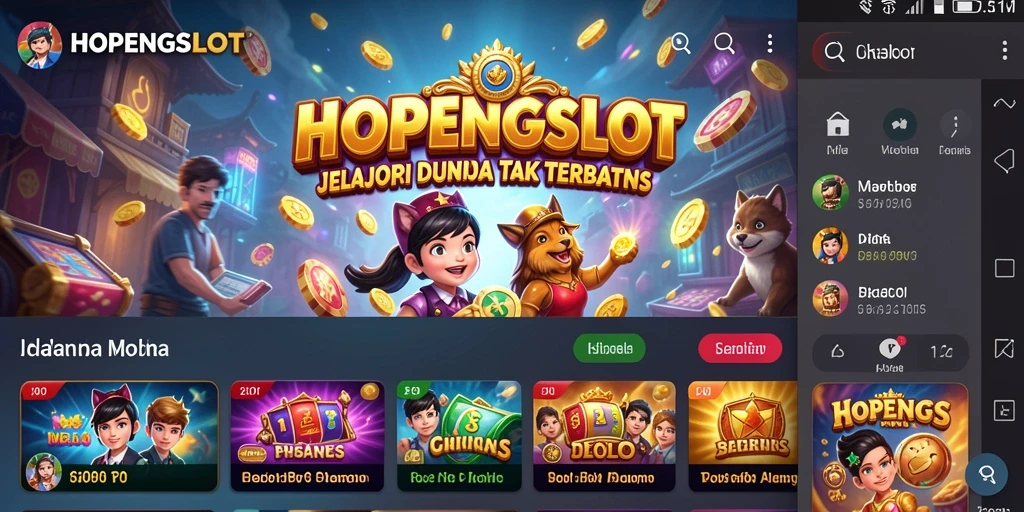 Screenshot HOPENGSLOT menampilkan dunia Open World yang luas dan indah.