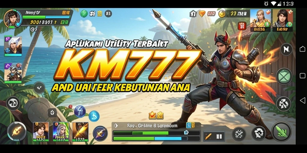Screenshot KM777 menampilkan antarmuka pengguna yang intuitif dan fungsional.