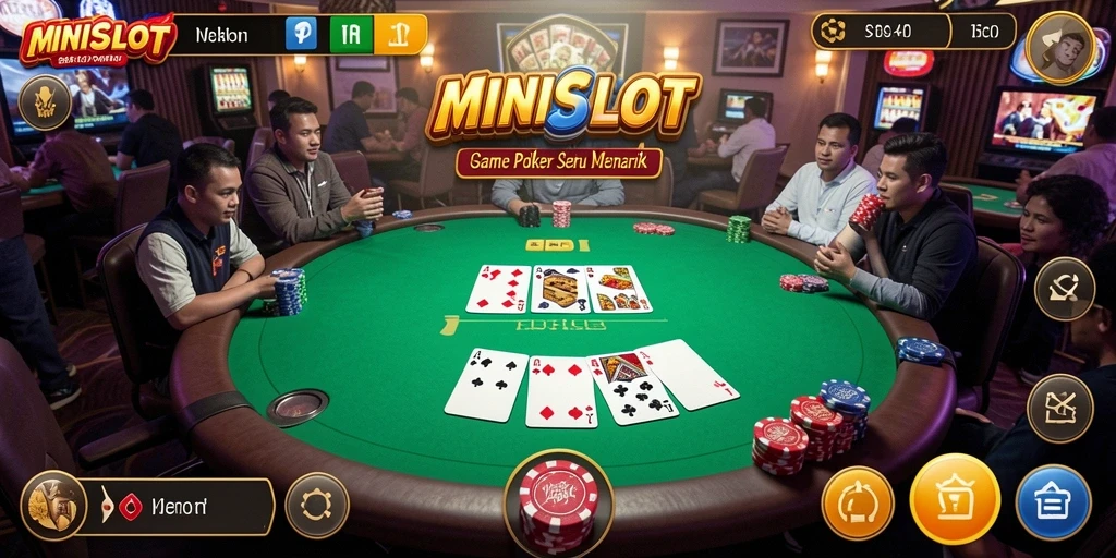 Gameplay seru MINISLOT dalam permainan Poker yang menantang.