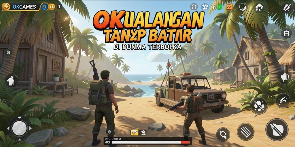 Tampilan gameplay <strong>OKGAMES</strong> yang penuh aksi dalam dunia terbuka.