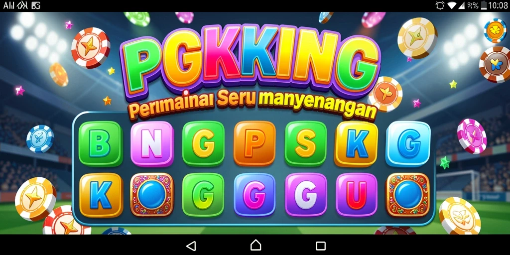 Tampilan gameplay PGKING yang seru dan penuh warna di layar.