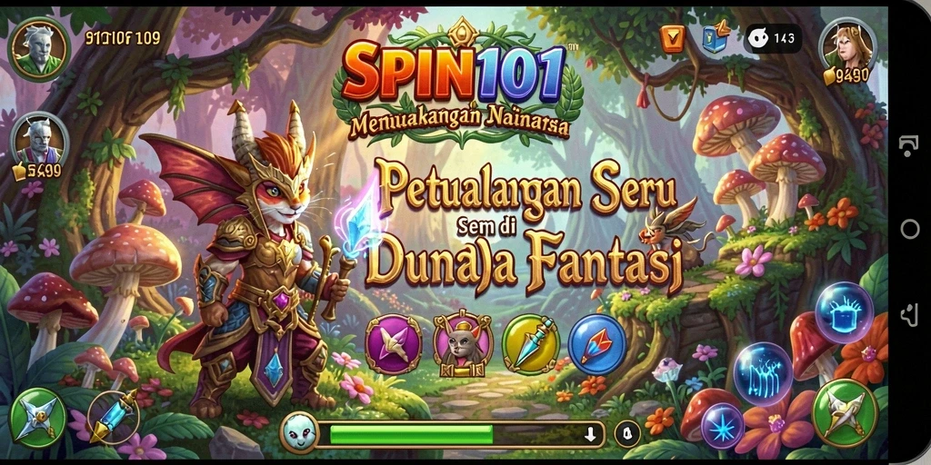 Tangkapan layar SPIN101 menampilkan gameplay yang mendebarkan saat menjelajahi dunia petualangan.