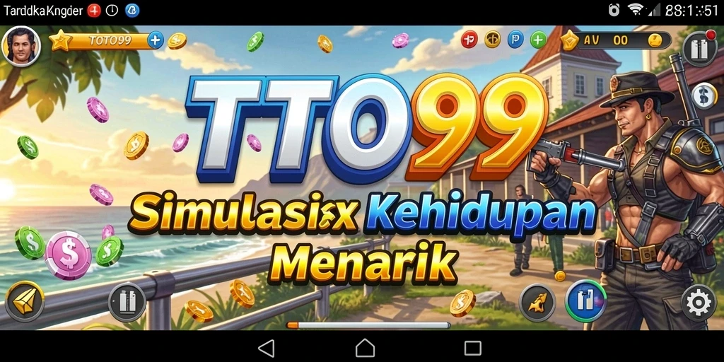 Tampilan menarik gameplay TOTO99 dalam simulasi kehidupan.