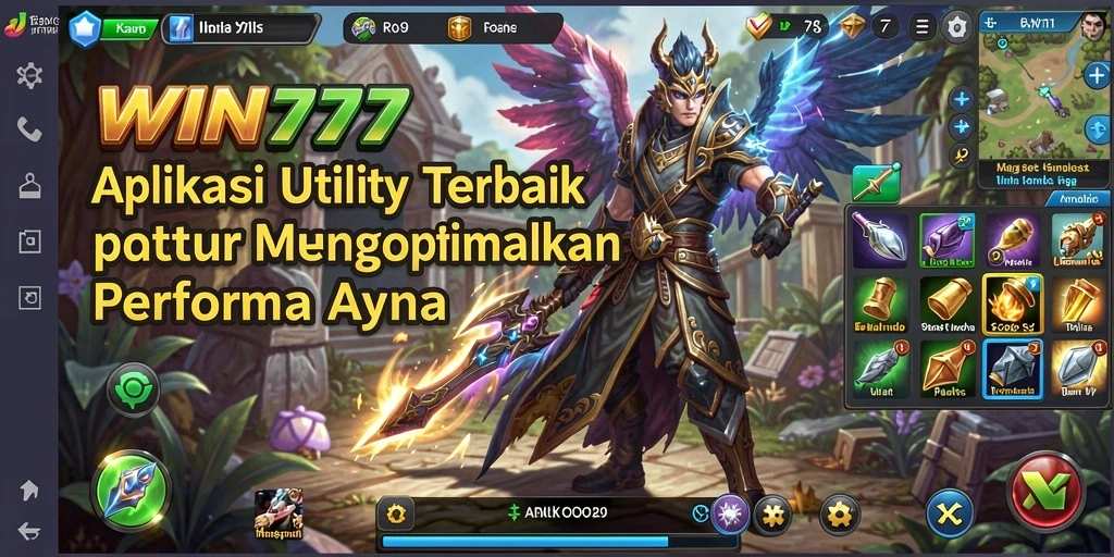 Screenshot dari antarmuka WIN777 yang menunjukkan fitur unggulannya.