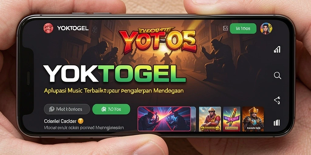 Screenshot utama YOKTOGEL menampilkan antarmuka aplikasi Musik yang menarik.